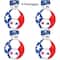Beistle 5.25" National Soccer Ball Peel 'N Place Decorations, 4ct.